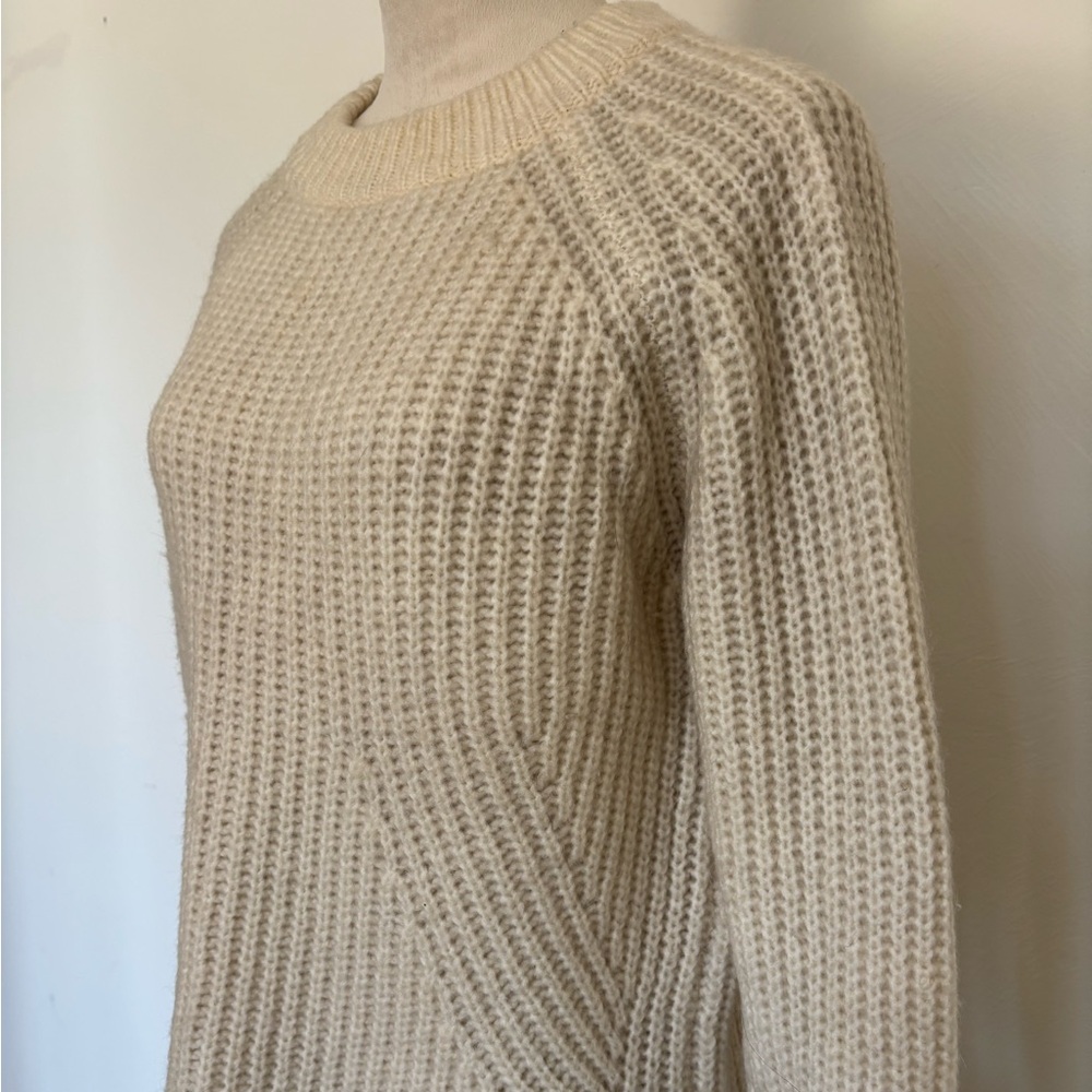 Winter white chunky knit sweater